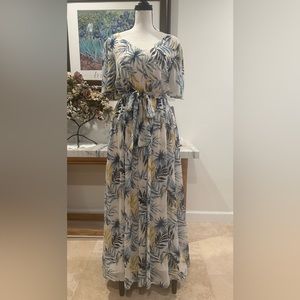 Gal Meets Glam Kiki Maxi Dress Floral Women's Size 2 (Nordstrom)